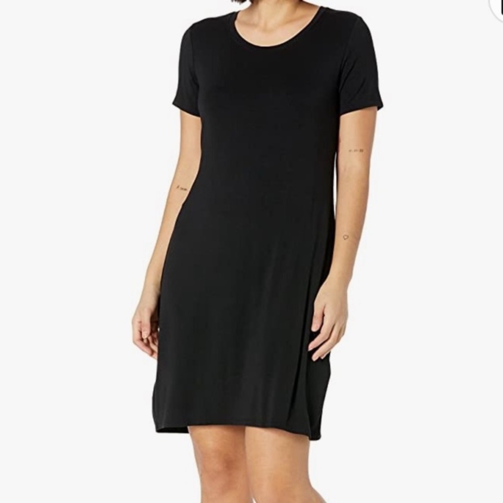 NWT Amazon Daily Ritual Black Jersey Dress